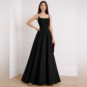 NWT STAUD Joy Maxi Dress in Black Size 2